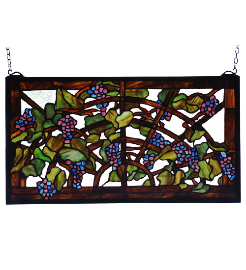 Tiffany Grape Arbor Stained Glass Window