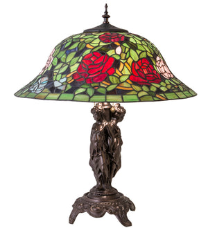 24"H Tiffany Rosebush Table Lamp