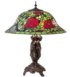 24"H Tiffany Rosebush Table Lamp