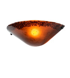 18"W Autumn Moon Fused Glass Wall Sconce