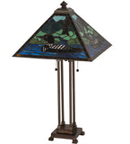 30"H Loon Tiffany Wildlife Table Lamp