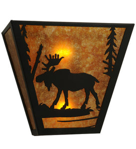 13"W Moose Wall Sconce