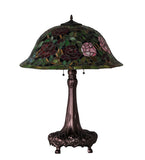 31"H Tiffany Rosebush Floral Table Lamp