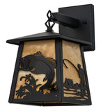 8"W Fly Fishing Outdoor Wall Sconce