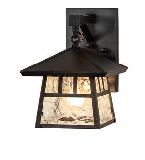 8"W Stillwater Double Bar Mission Straight Arm Outdoor Wall Sconce