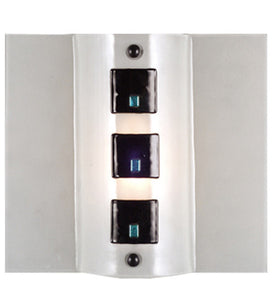 12"W Metro Fusion Black Tie Affair Sconce