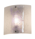 11"W Metro Fusion Ice Fused Glass Wall Sconce