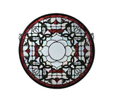 20"W X 20"H Tulip Bevel Medallion Stained Glass Window