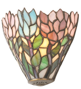 7"W Tiffany Wisteria Wall Sconce