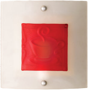 11"W Metro Fusion Caffe Fused Glass Wall Sconce